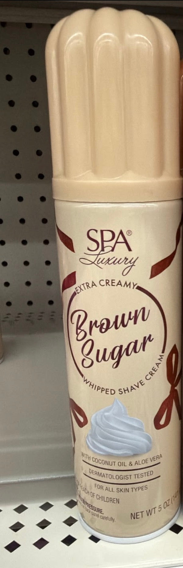 Spa luxury Brown Sugar whipped shave cream