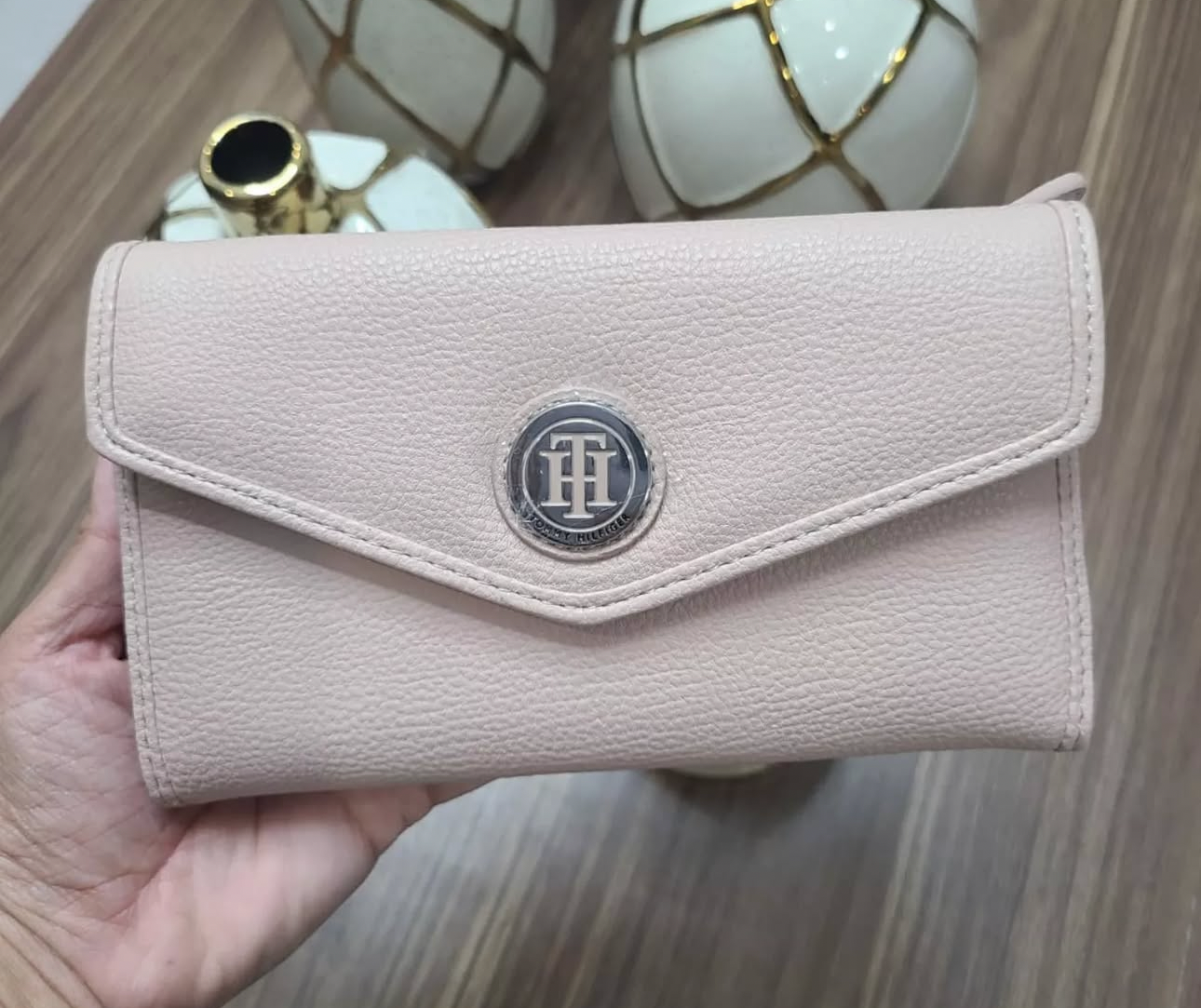 CARTERA DE MUJER ROSA PALIDO TOMMY HILFIGER