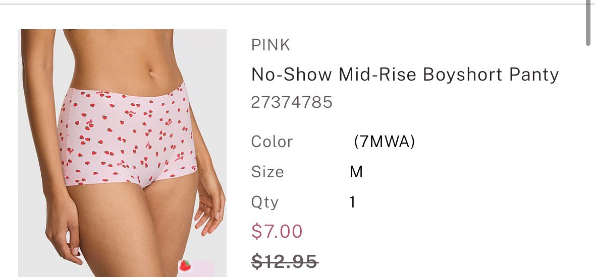 No-Show Mid-Rise Boyshort Panty
