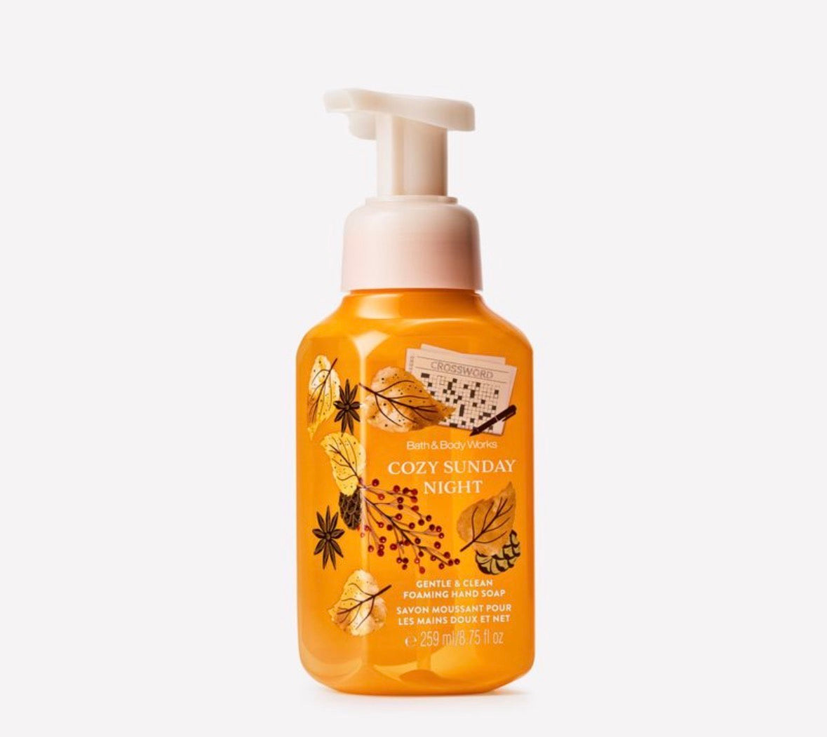 Jabón Espumoso para Manos Cozy Sunday Night Bath & Body Works 259 ml | Gentle & Clean