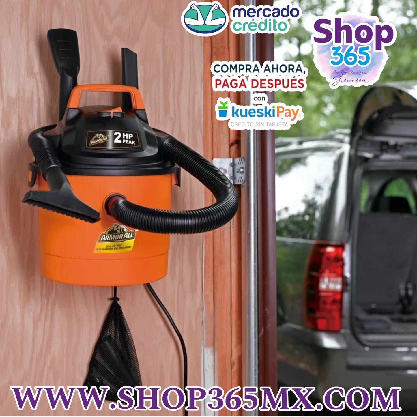 Armor all2.5 Galones 2 Pico HP Vacío Seco Húmedo, VOM205P 0901