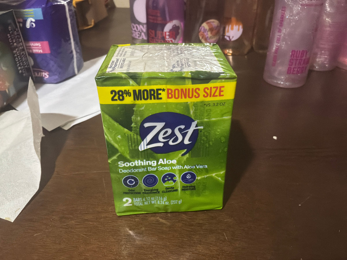 Zest Soothing Aloe Deodorant Bar Soap