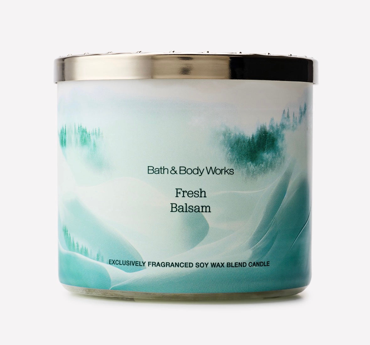 Bath & Body Works Fresh Balsam – Vela Aromática de 3 Mechas 411 g