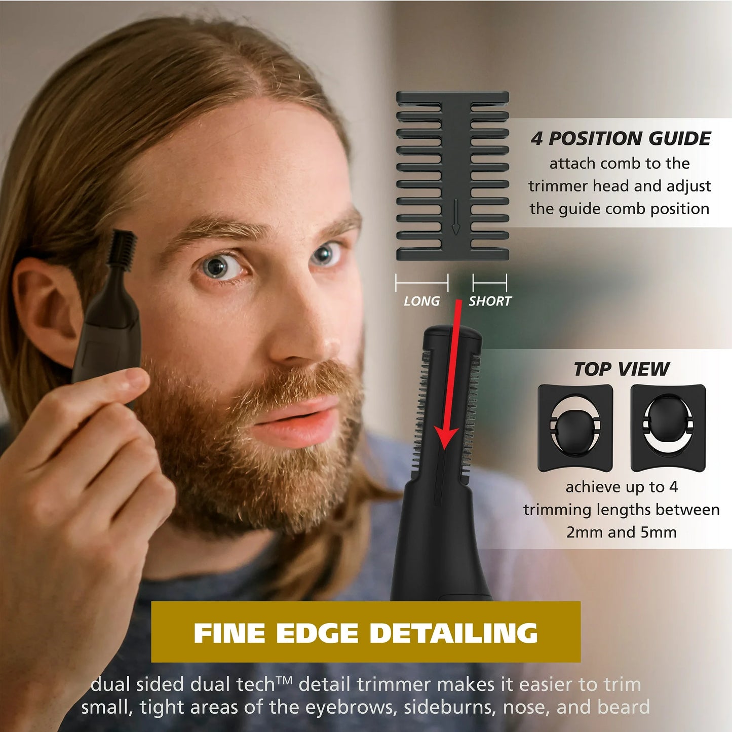 Wahl Manscaper Caja de Herramientas Recortadora Recargable para Recortar, Afeitar y Detallar para Hombre - 3024523