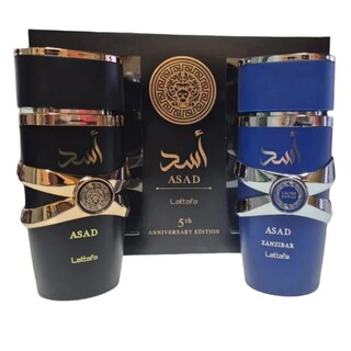 Lattafa Assad + Asad Azanaibar SET 2 Piezas Hombre EDP 100ml + EDP 100ml