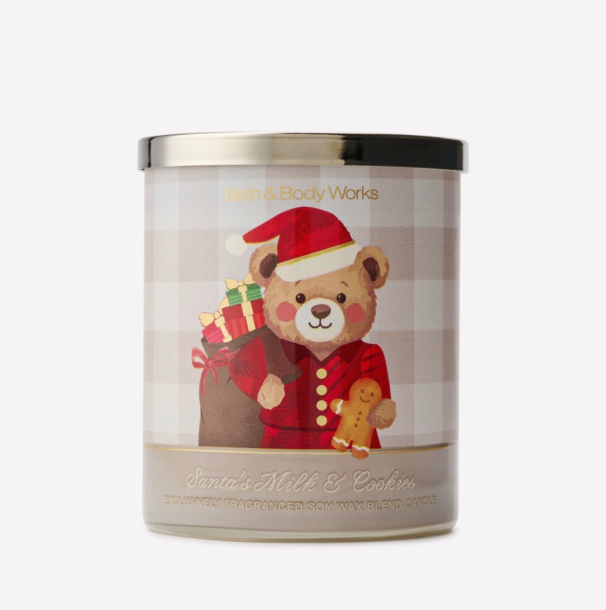 Santa’s Milk & Cookies Vela 1 Mecha Bath & Body Works 227 g