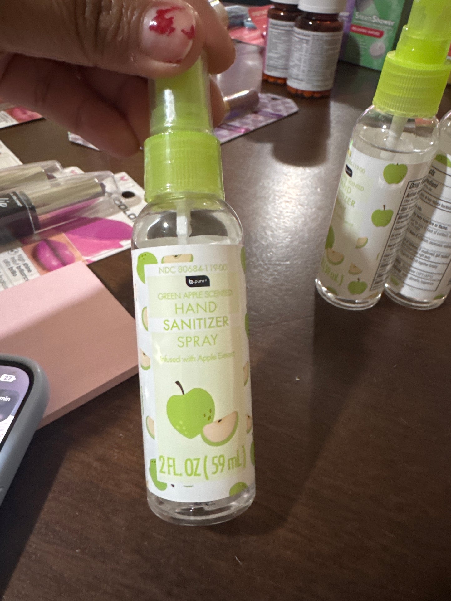 Bpure Hand Sanitizer spray Apple