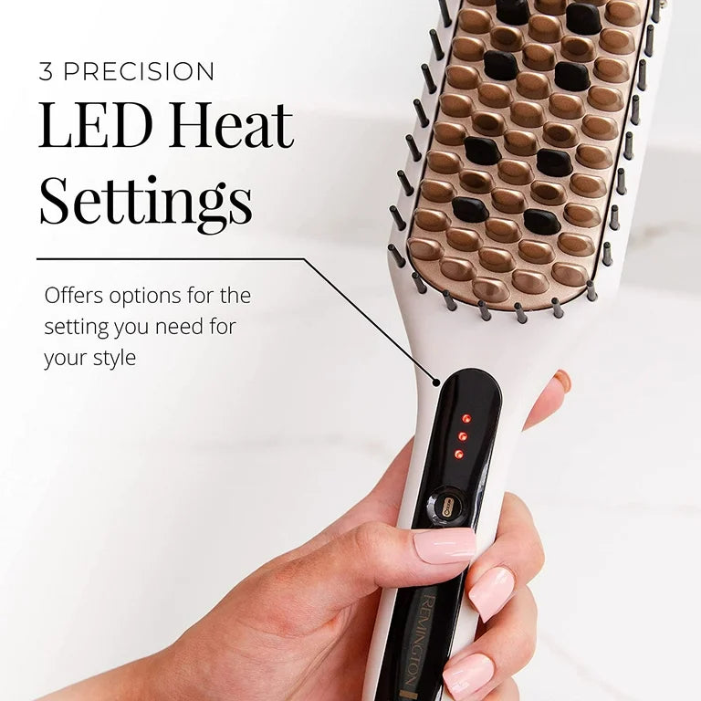 REMINGTON SHINE THERAPY Cepillo Alisador con Infusión de Aceite de Argán y Queratina