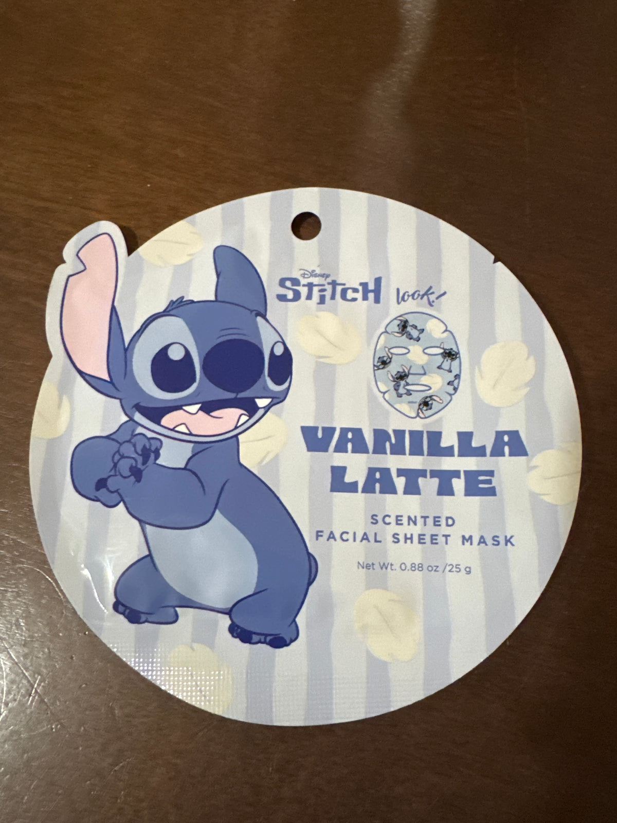 Disney Stitch Scented Facial Sheet Mask Vanilla Latte