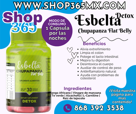 Esbelta Detox Chupapanza Flat Belly