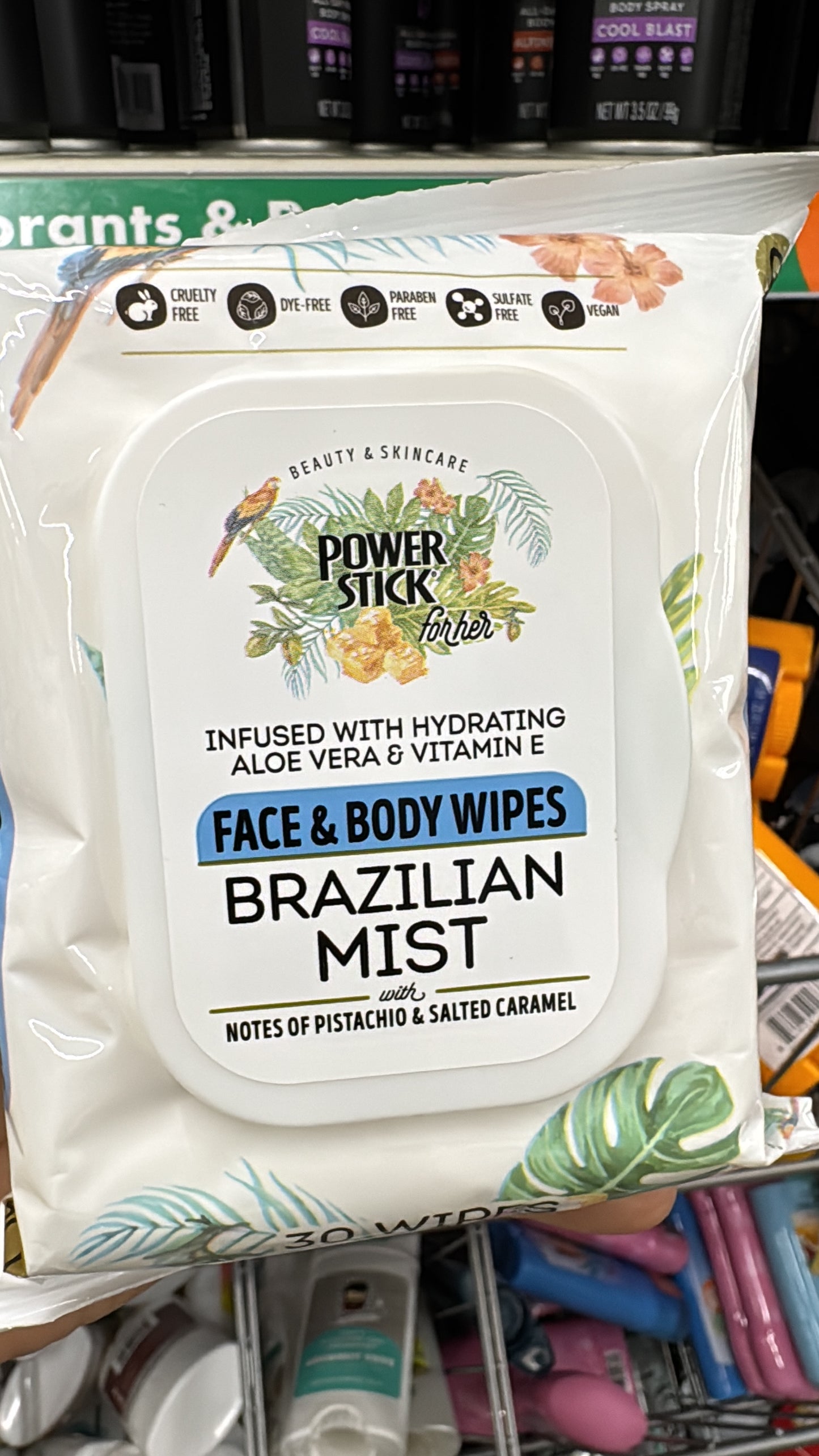 Face & Body Wipes Brazilian Mist