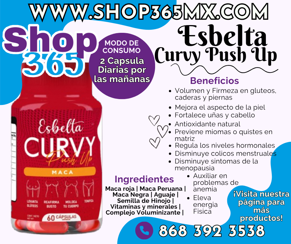 Curvy Maca Capsulas PushUp