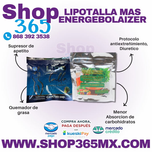 Lipotalla Blue Loss Size más Te Energebolayzer