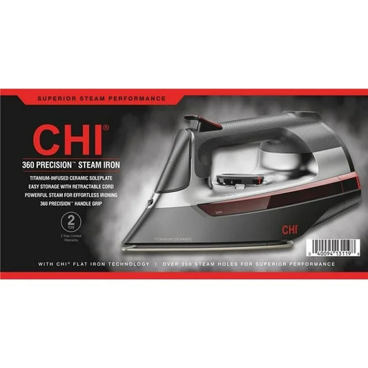 CHI 360 Precision Plancha Al Va, Placa Base de Cerámica con Infusión de Titanio, 13119