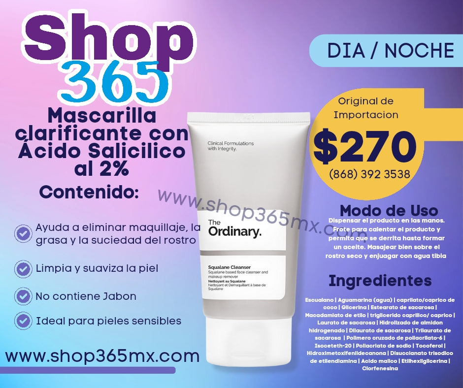 Squalane Cleanser The Ordinary  5 OZ