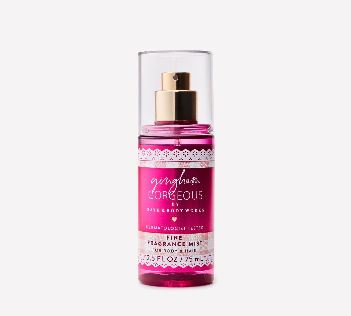 Bath & Body Works Gingham Gorgeous – Body Mist Mini 75 ml para Cuerpo y Cabello
