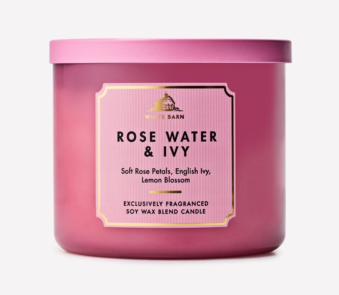 Bath & Body Works Rose Water & Ivy Vela 3 Mechas 411 g