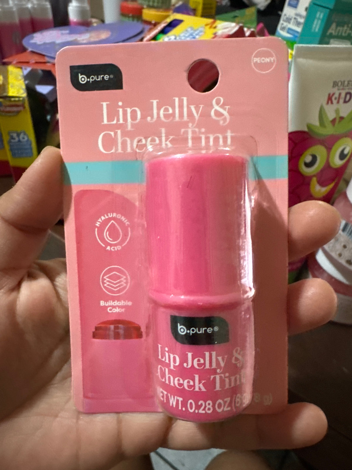 BPure Lip Jelly & Cheek Tint Peony