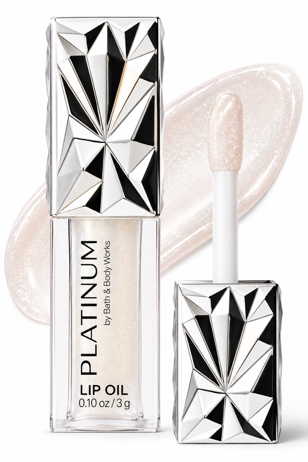Bath & Body Works Platinum Lip Oil – Aceite Labial con Brillo Perlado 3 g