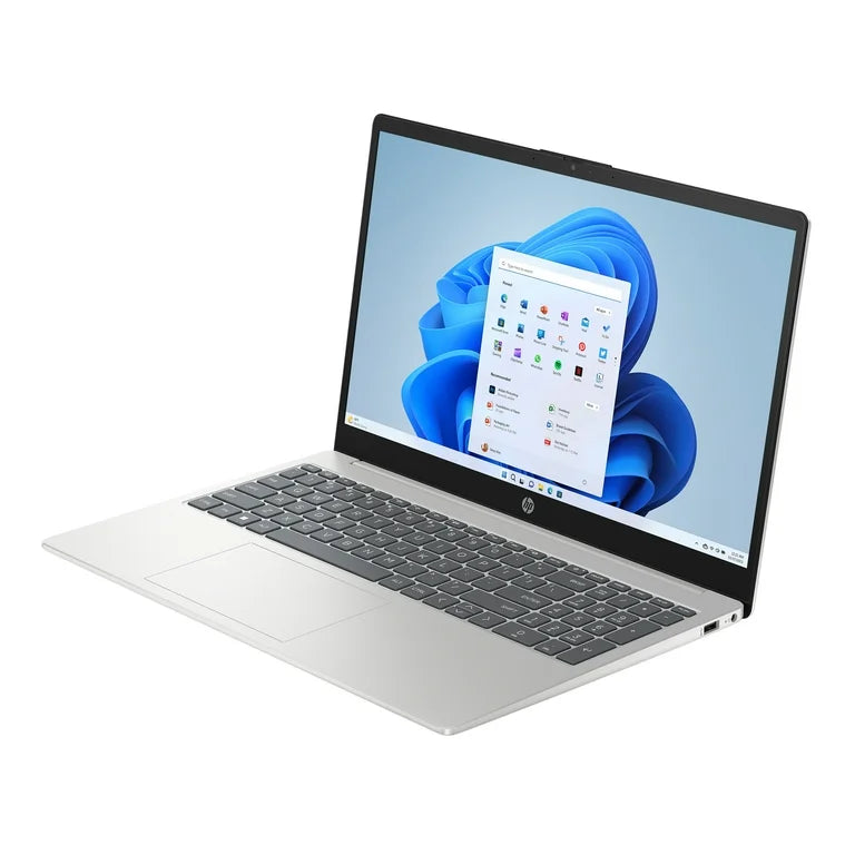 Portátil HP de 15,6", procesador Intel N200, 4 GB de RAM, 128 GB UFS, azul, Windows 11 Home en modo S, 15-fd0081wm
