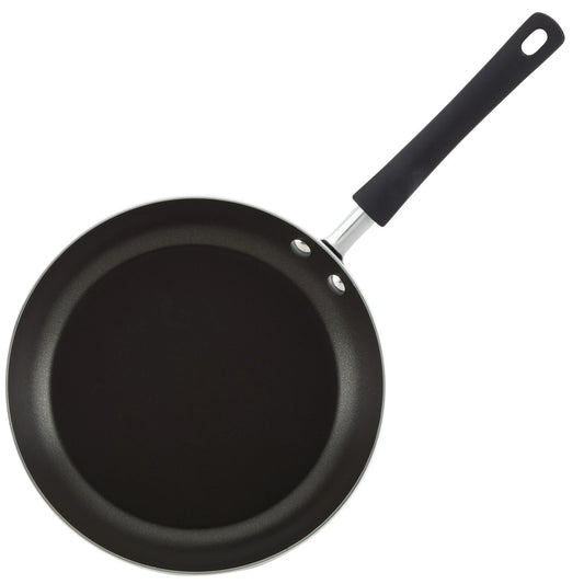 Farberware Juego de Ollas y Sartenes/cocina Antiadherentes Easy Clean de 12 Piezas, Negro