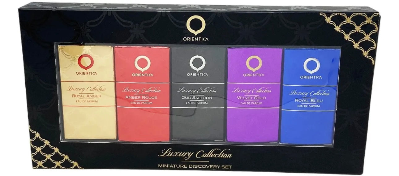 Set Mini Orientica Luxury Collection 5 Pza Unisex 7ml c/u