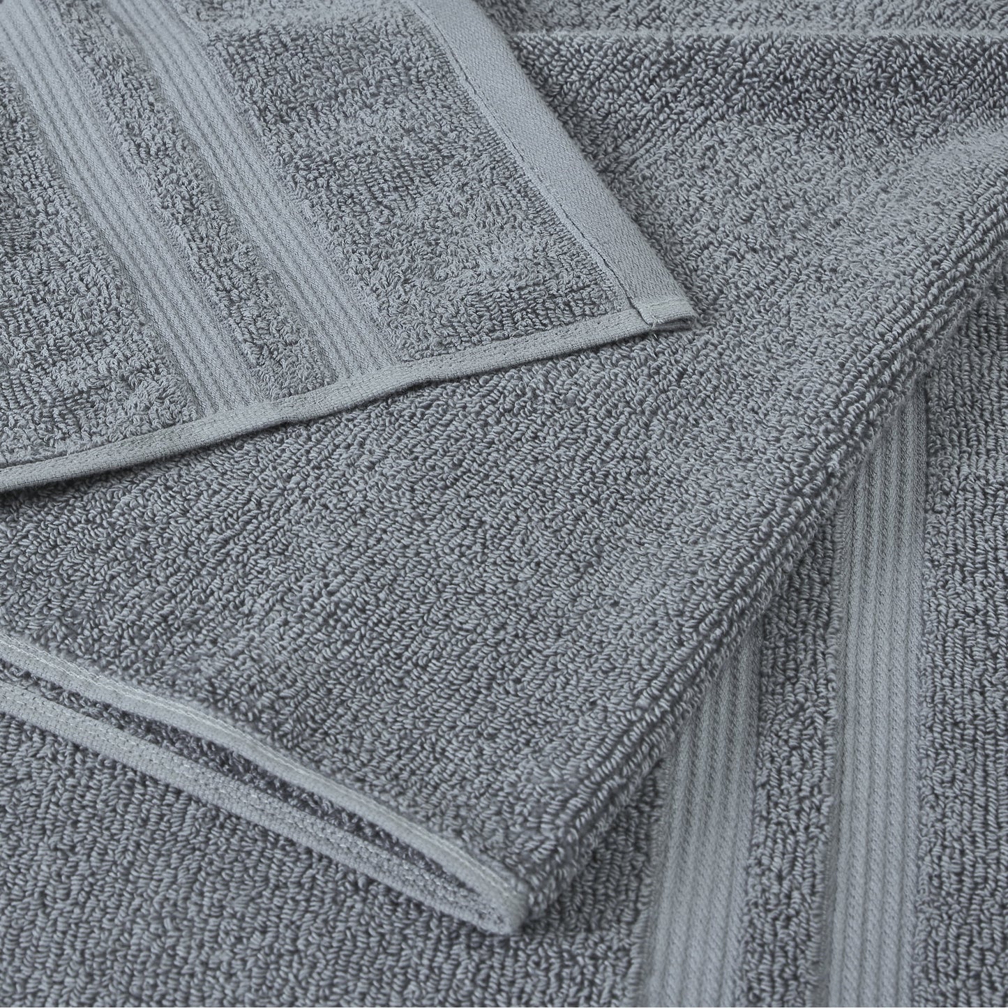 2 PZA Toalla de Baño Sólida 30" x 54" GRIS