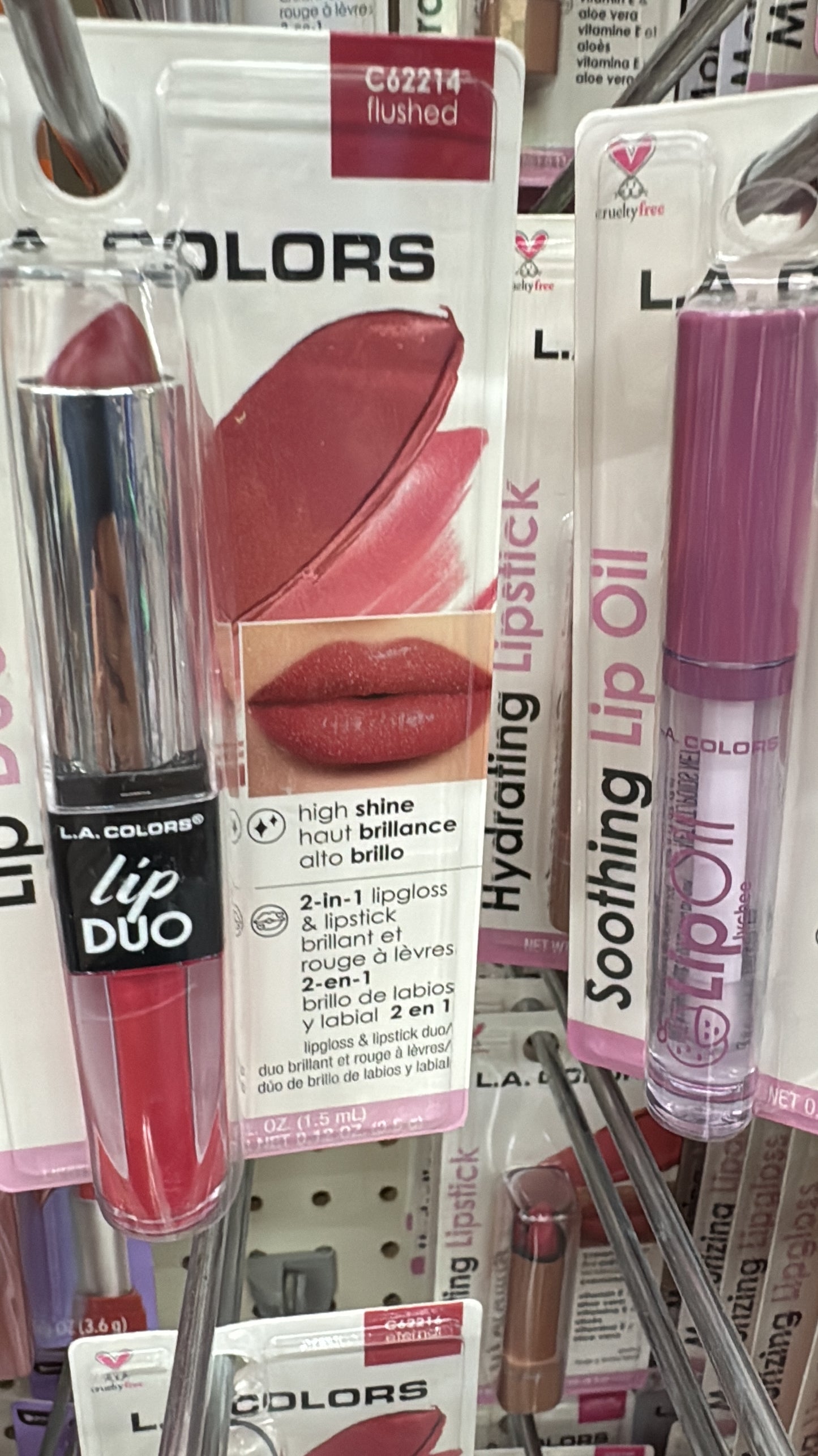 Lip Duo flushed LA Colors