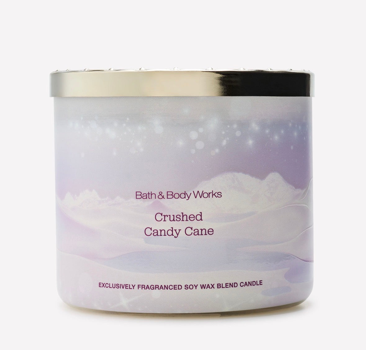 Crushed Candy Cane – Vela Aromática de 3 Mechas 🎄🍬