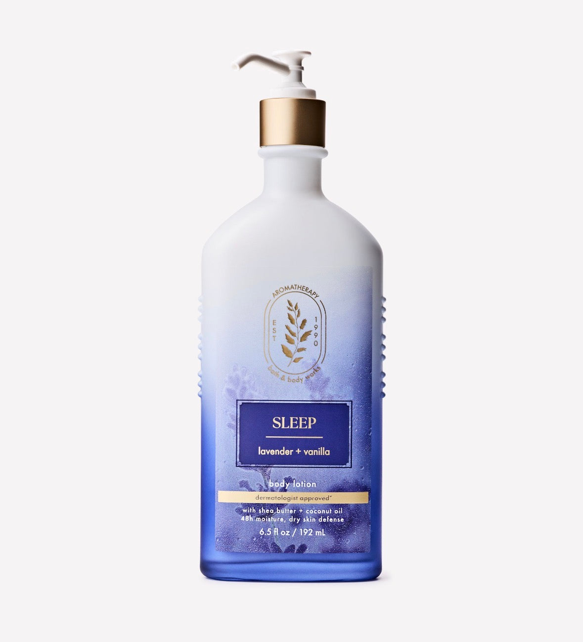 Bath & Body Works Aromatherapy Sleep Lavender + Vanilla Body Lotion 6.5 fl oz / 192 mL