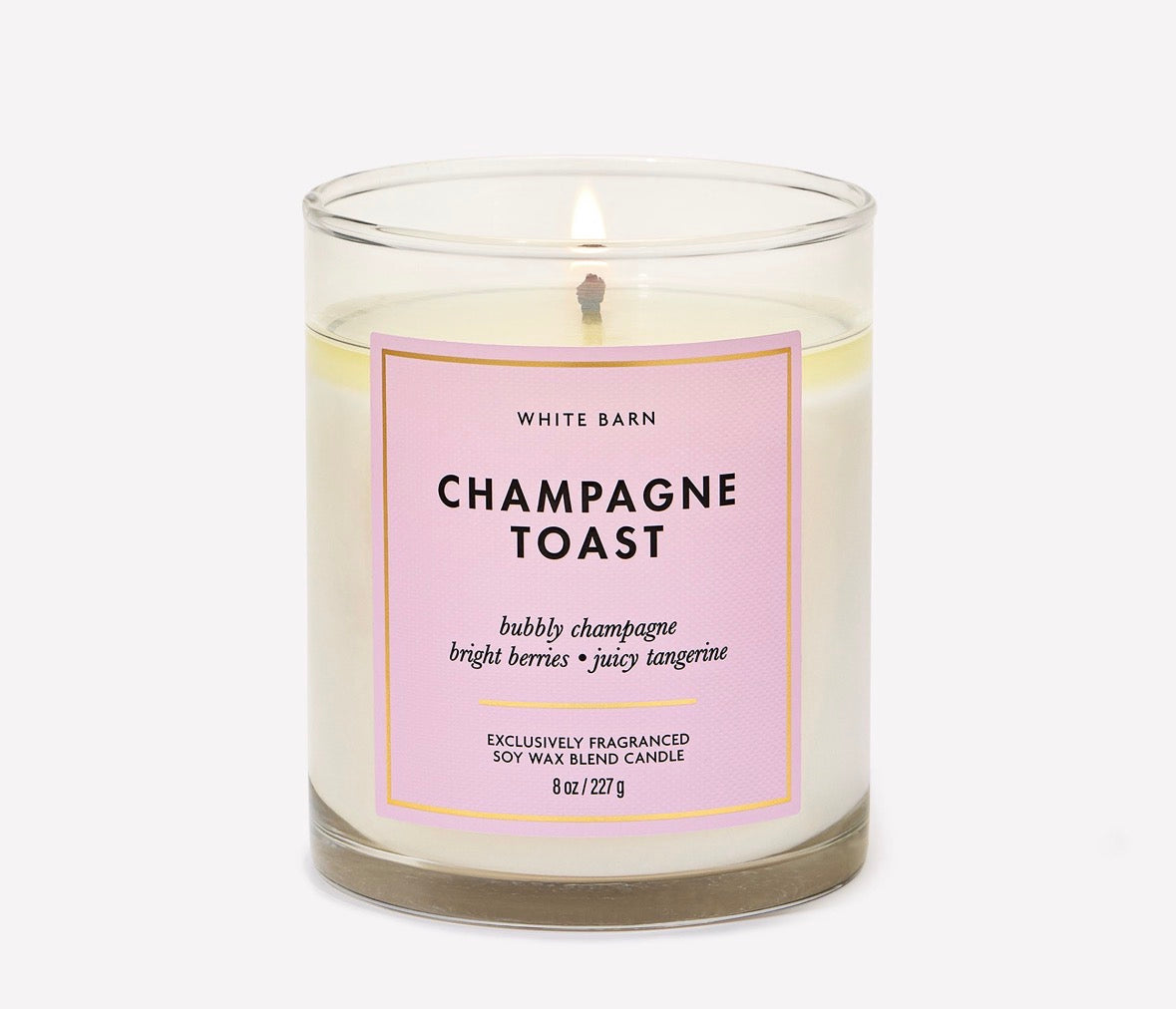 Champagne Toast – Vela Aromática 1 Mecha White Barn 8 oz / 227 g