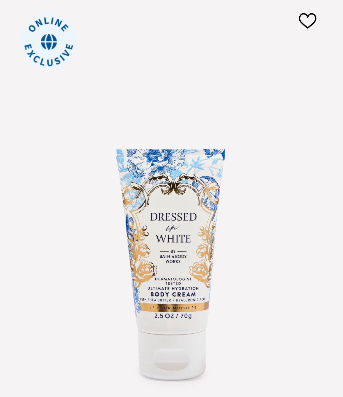 Bath & Body Works Dressed In White Body Cream Mini 70 g | Crema Corporal Hidratante