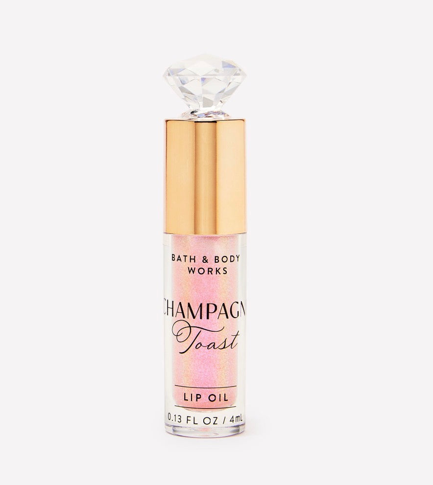 Bath & Body Works Champagne Toast Lip Oil 4 ml – Aceite Labial con Brillo