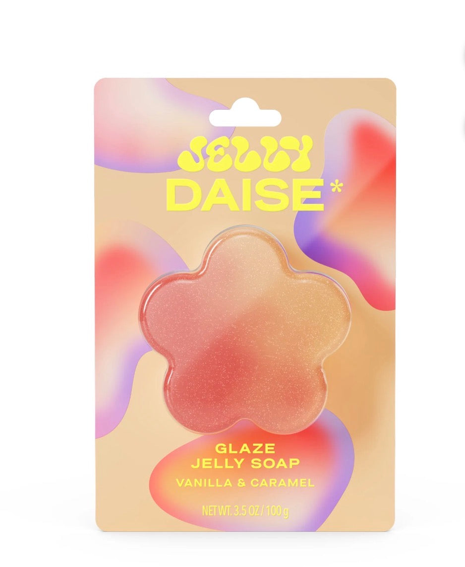 Daise Jelly Glaze Jelly Soap Vanilla & Caramel 100 g – Jabón de Gelatina en Forma de Flor