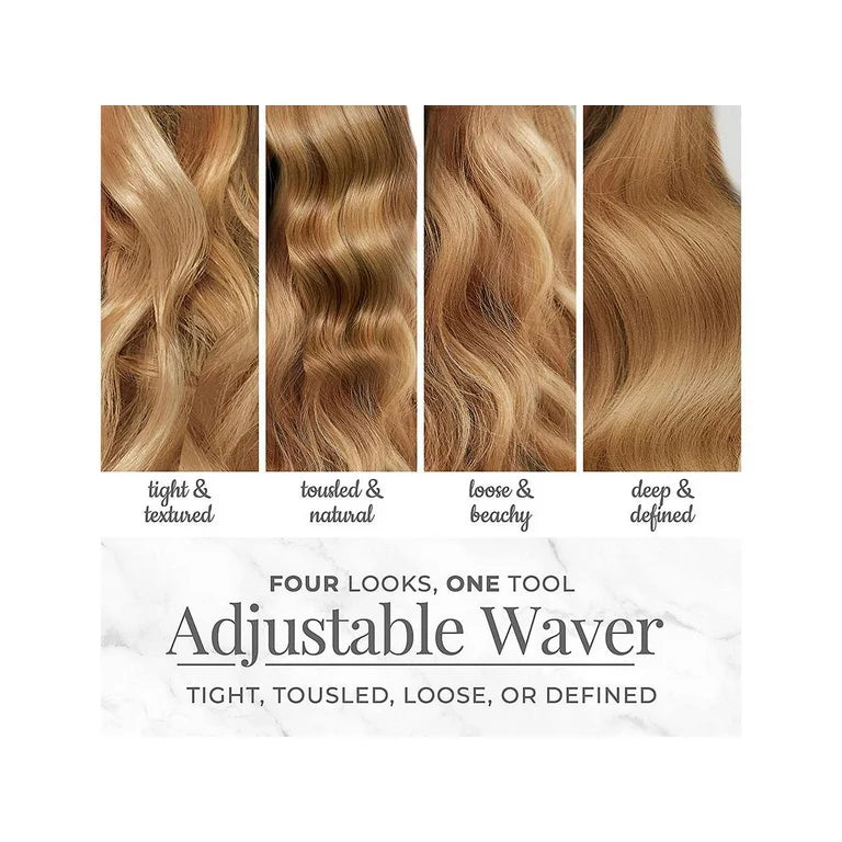 Remington Waver Ajustable 4 en 1 con Tecnología de Precisión Pura, Waver Profundo