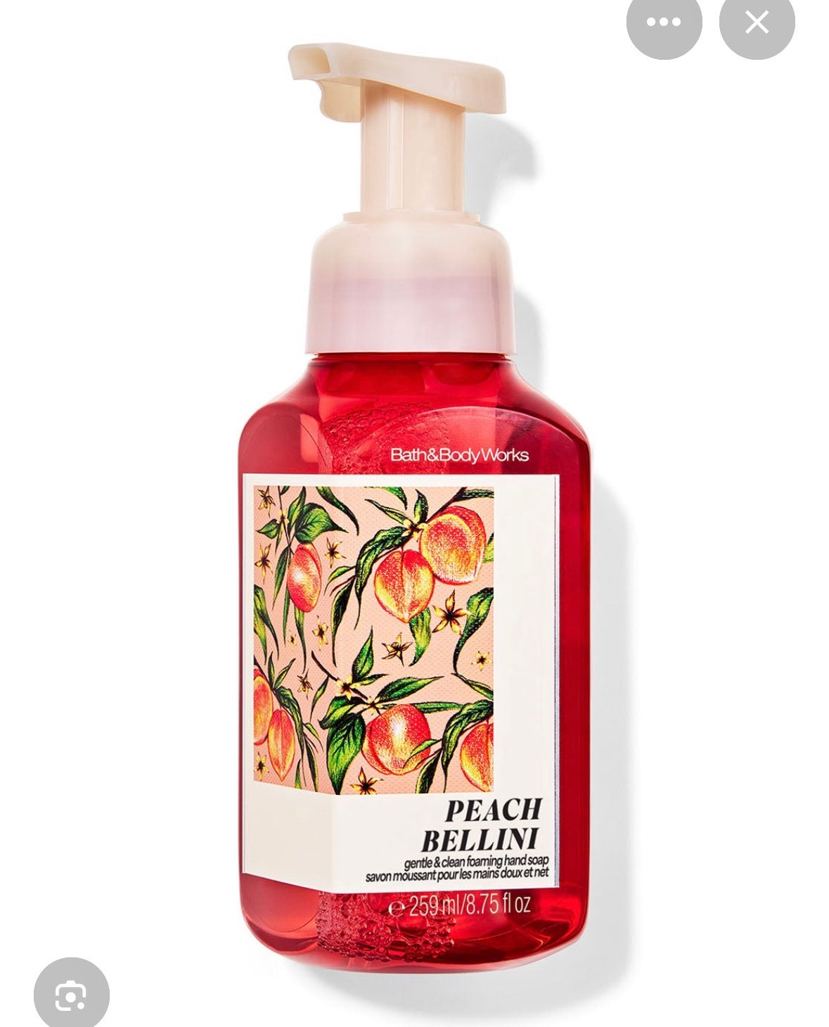 Bath & Body Works Peach Bellini – Jabón de Manos en Espuma 259 ml | Aroma Durazno y Naranja