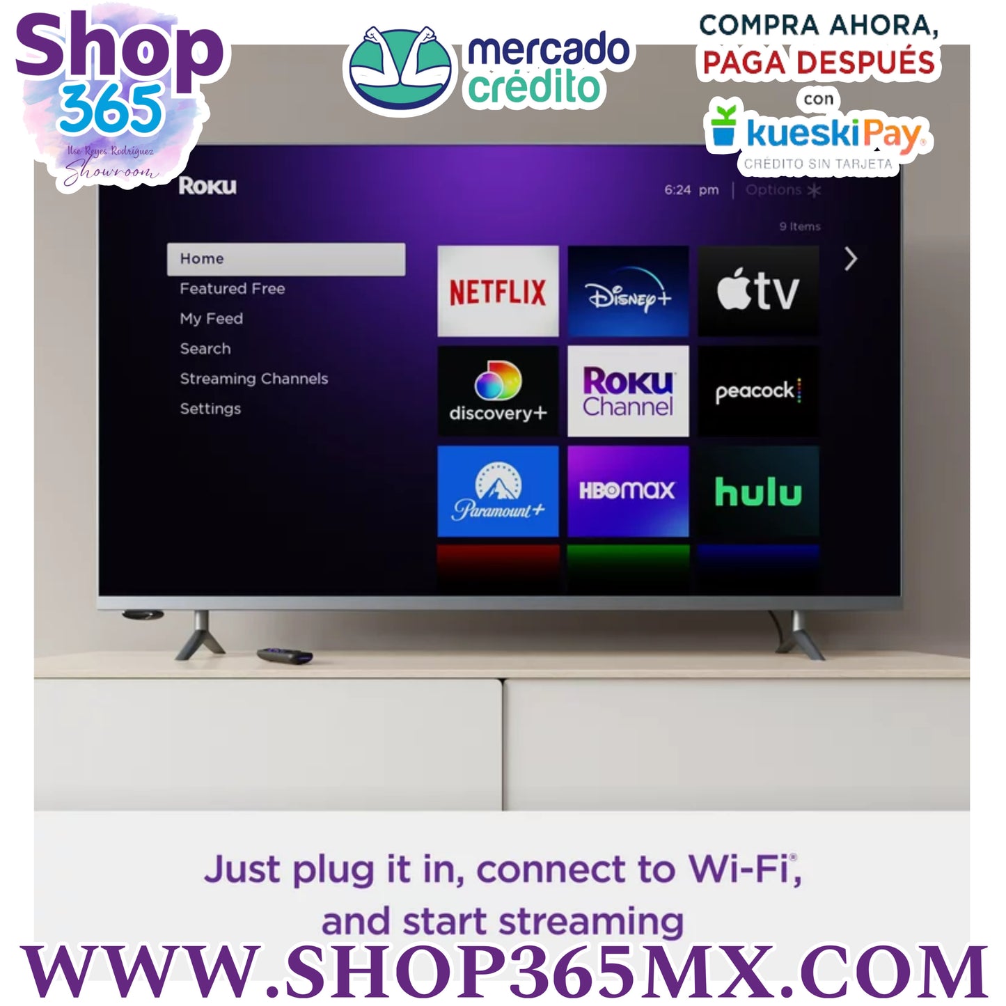 Express Roku Dispositivo de Transmision HD con Cable HDMI de Alta Velocidad Control Remoto Estandar sin Controles de TV y WiFi Rapido