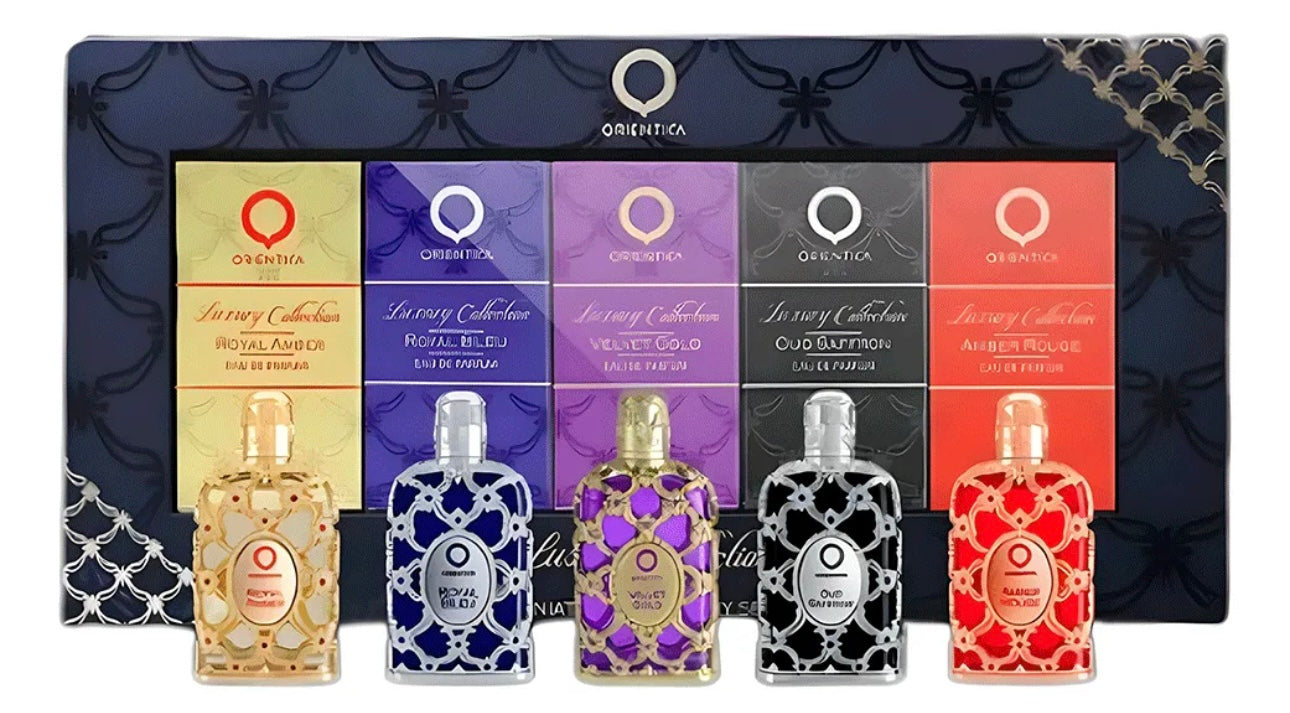 Set Mini Orientica Luxury Collection 5 Pza Unisex 7ml c/u