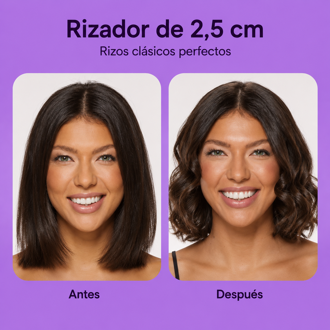 Conair Rizos de Cerámica Doble 1.0 Pulgadas, Oro Rosa, CD701GN