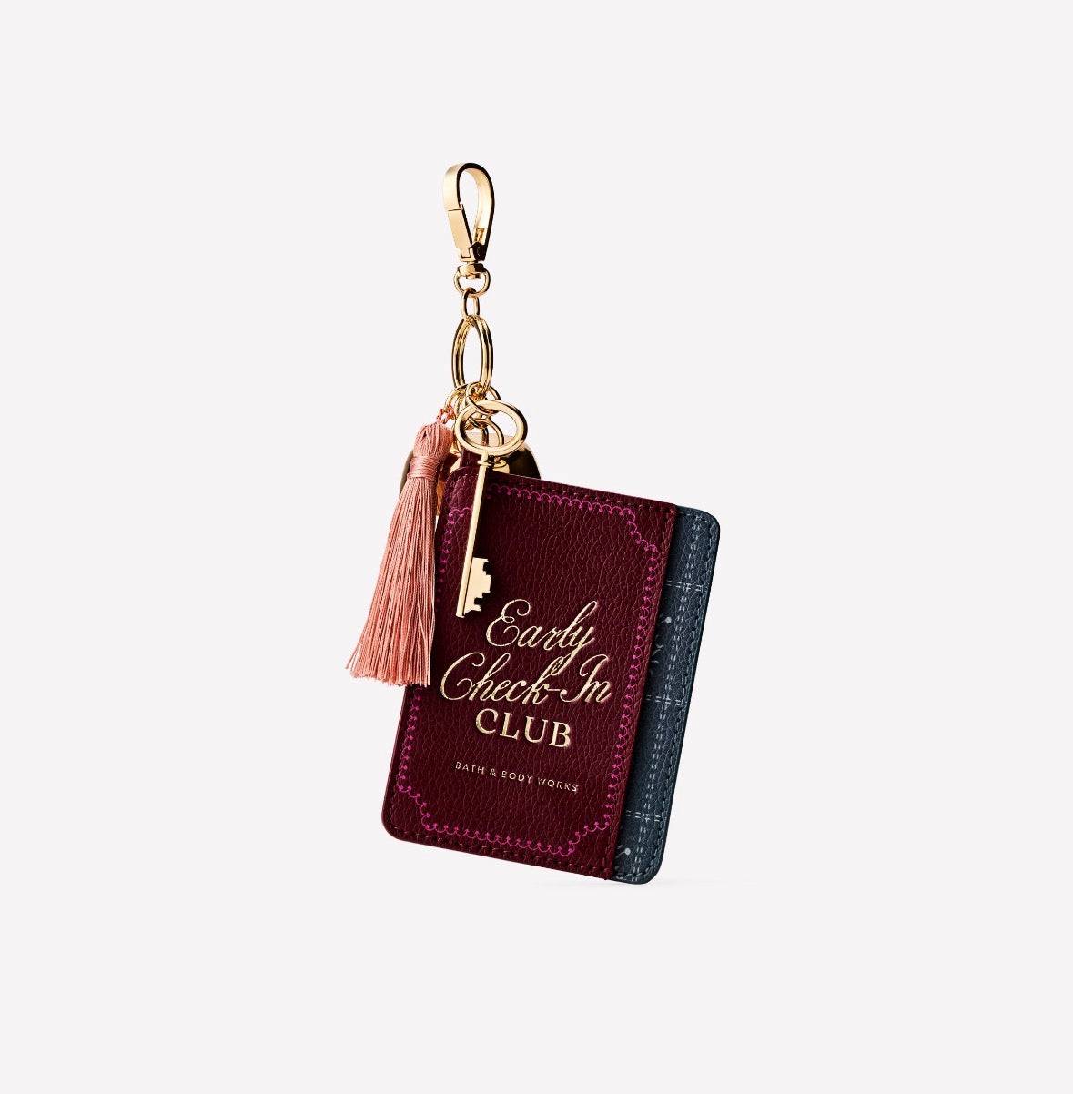 ✨ Llavero Porta Tarjetas “Early Check-In Club” Bath & Body Works
