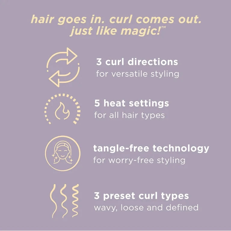INFINITIPRO de CONAIR Nuevo Curl Secret, Rizador Automático con Doble Voltaje para Viajes
