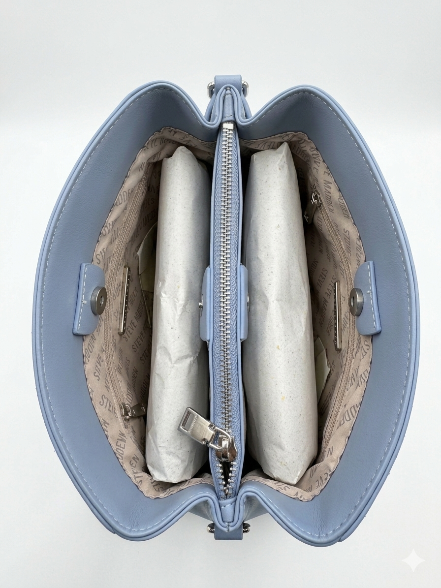 TOTE BAG STEVE MADDEN BLUE BMAIKA HOBO MODELO DR143665