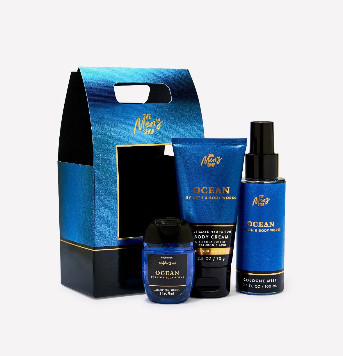🌊 Bath & Body Works Ocean Men’s Mini Gift Set – 3 Piezas