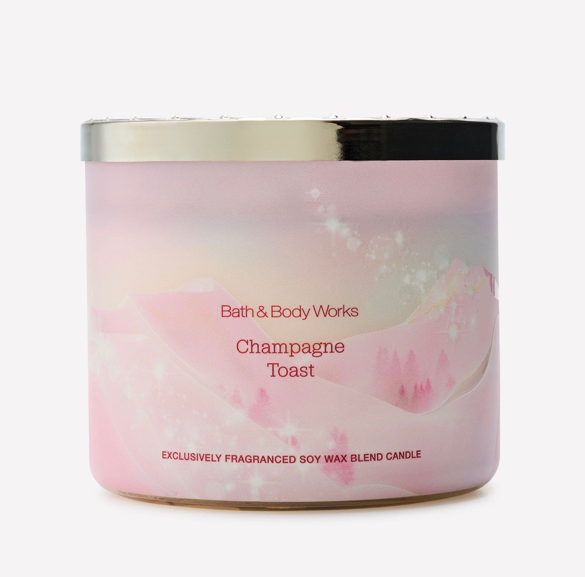 Bath & Body Works Champagne Toast – Vela Aromática de 3 Mechas 411 g