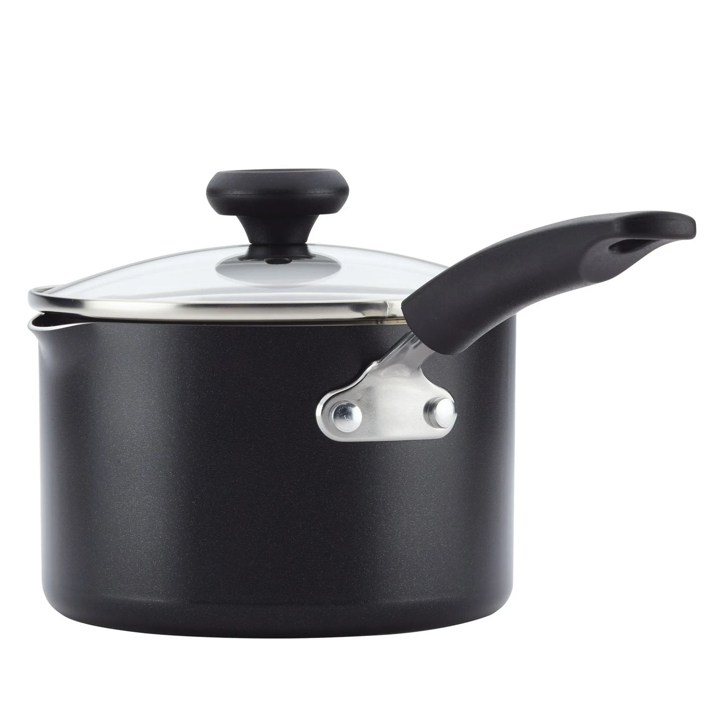 Farberware Juego de Ollas y Sartenes/cocina Antiadherentes Easy Clean de 12 Piezas, Negro