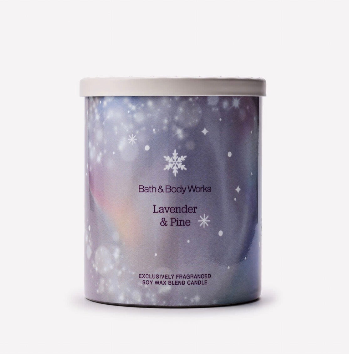 Bath & Body Works Lavender & Pine – Vela Aromática de 1 Mecha
