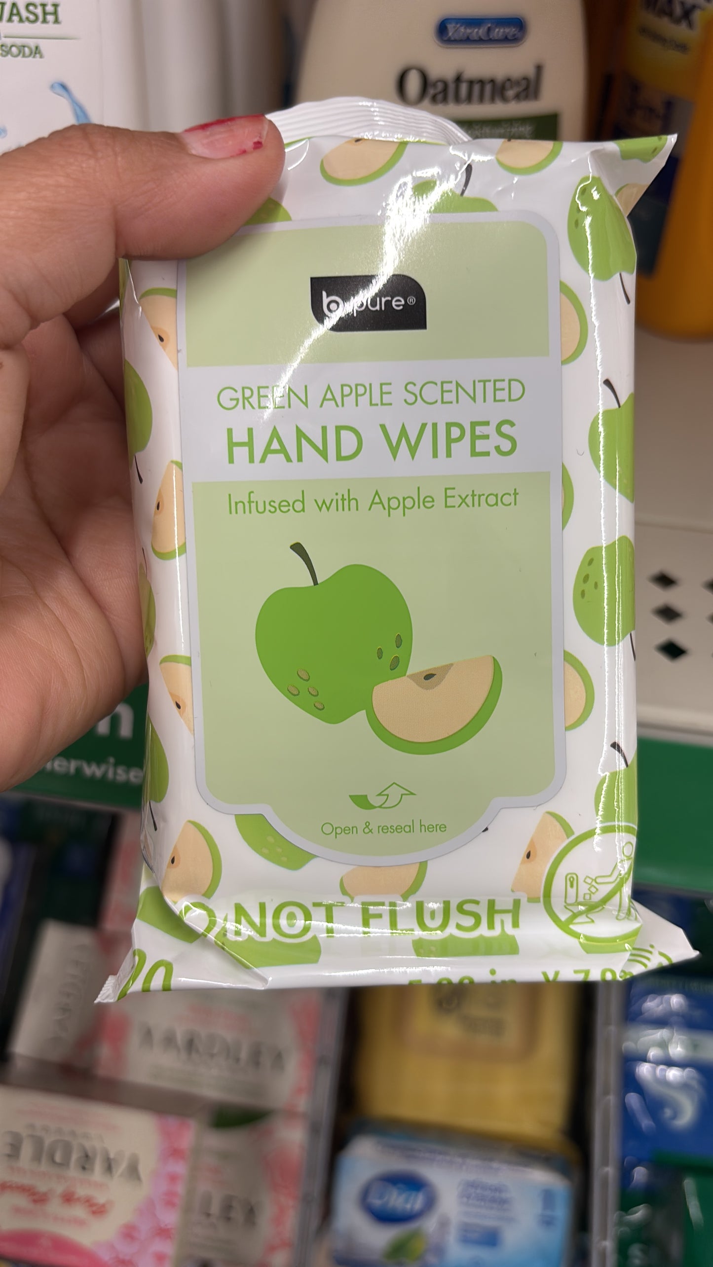 Hand wipes manzana
