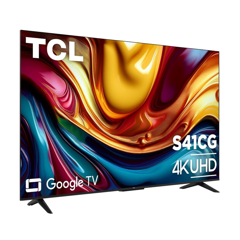 TCL Clase de 55" Serie S41CG 4K UHD LED Smart Google TV (Edición Limitada) - Dolby Vision HDR y Dolby Atmos, Asistente de Google y Amazon Alexa Compatible con Control Remoto por Voz - 55S41CG