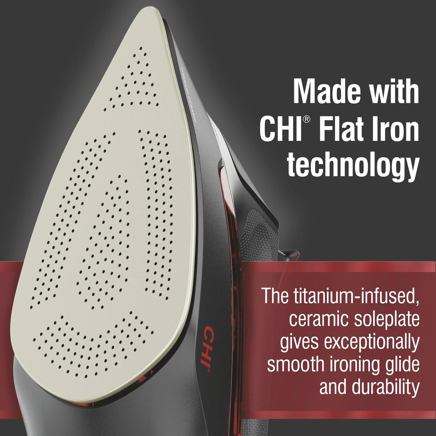 CHI 360 Precision Plancha Al Va, Placa Base de Cerámica con Infusión de Titanio, 13119