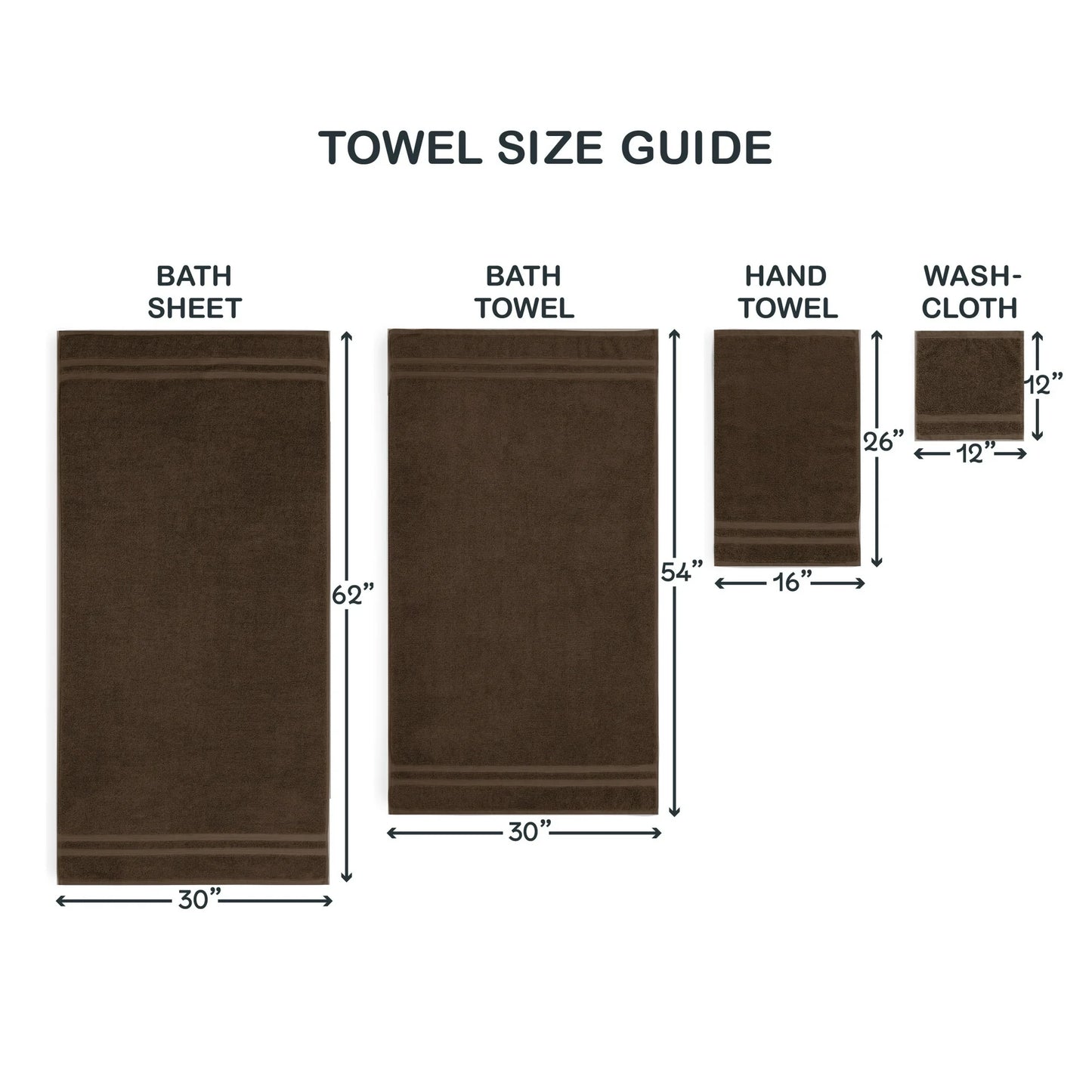 2 PZA Toalla de Baño Sólida 30" x 54" AZUL INDIGO
